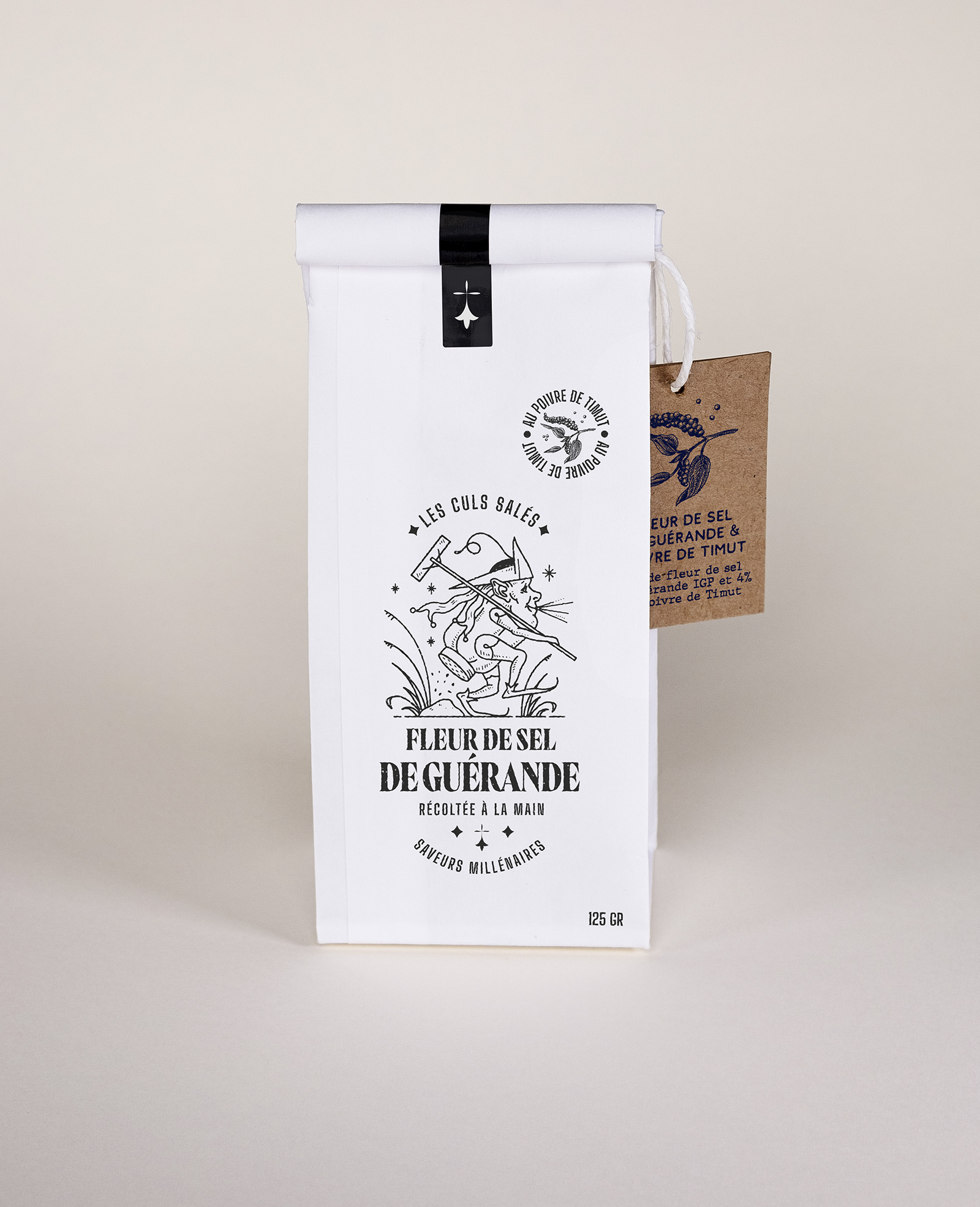 Fleur de sel de Guérande au poivre de Timut 125gr